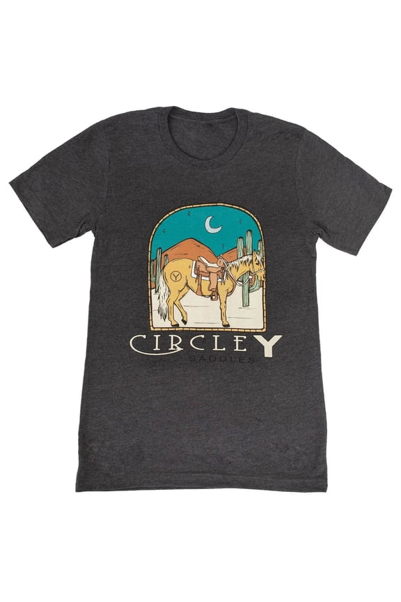 Hitching Post Tee, Grey, XL