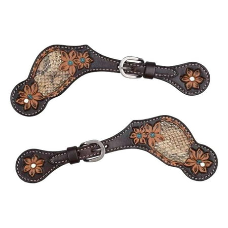 Circle Y Reinsman Python Pass Spur Straps