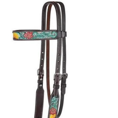Circle Y Rising Sunflower Browband Headstall
