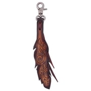 Circle Y Saddle Charm, Floral Feather