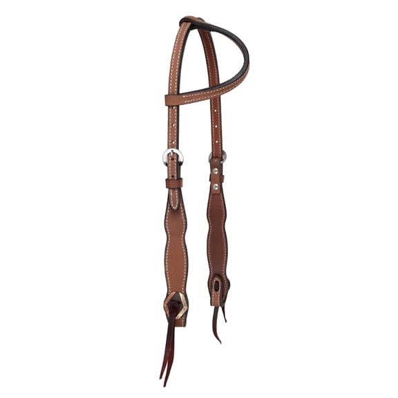 Circle Y Saddlery  5/8" Oakwood Heavy Oil Single Ear Headstall
