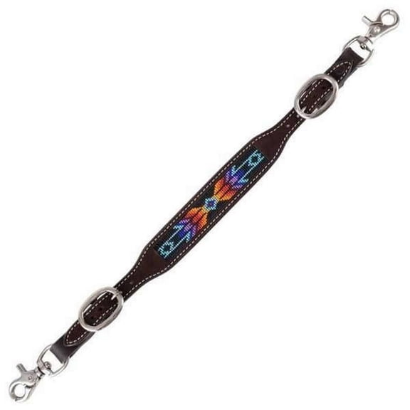 Circle Y Saddlery beaded multi color wither strap