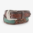 thumbnail image 1 of Circle Y Turquoise Gator Belt, 1 of 2
