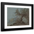 thumbnail image 1 of Circle of Gillis Neyts 17x15 Black Modern Framed Museum Art Print Titled - Landscape with Archway In&nbsp;Rocks (17th&nbsp;Century), 1 of 5