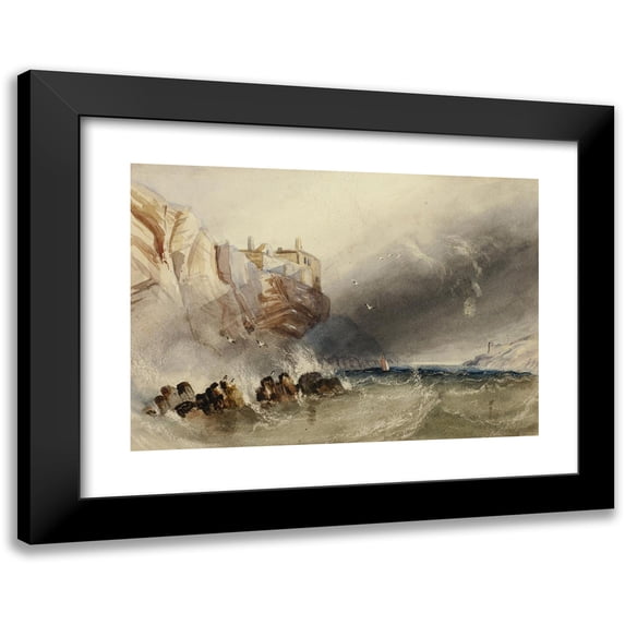 Circle of Henry Barlow Carter 24x18 Black Modern Framed Museum Art Print Titled - Duanle Castle