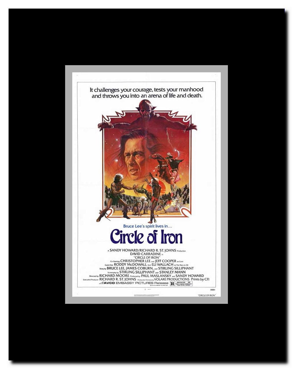 Circle of Iron Framed Movie Poster