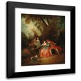 thumbnail image 1 of Circle of Jean Baptiste Pater 20x24 Black Modern Framed Museum Art Print Titled - Garden Party, 1 of 5