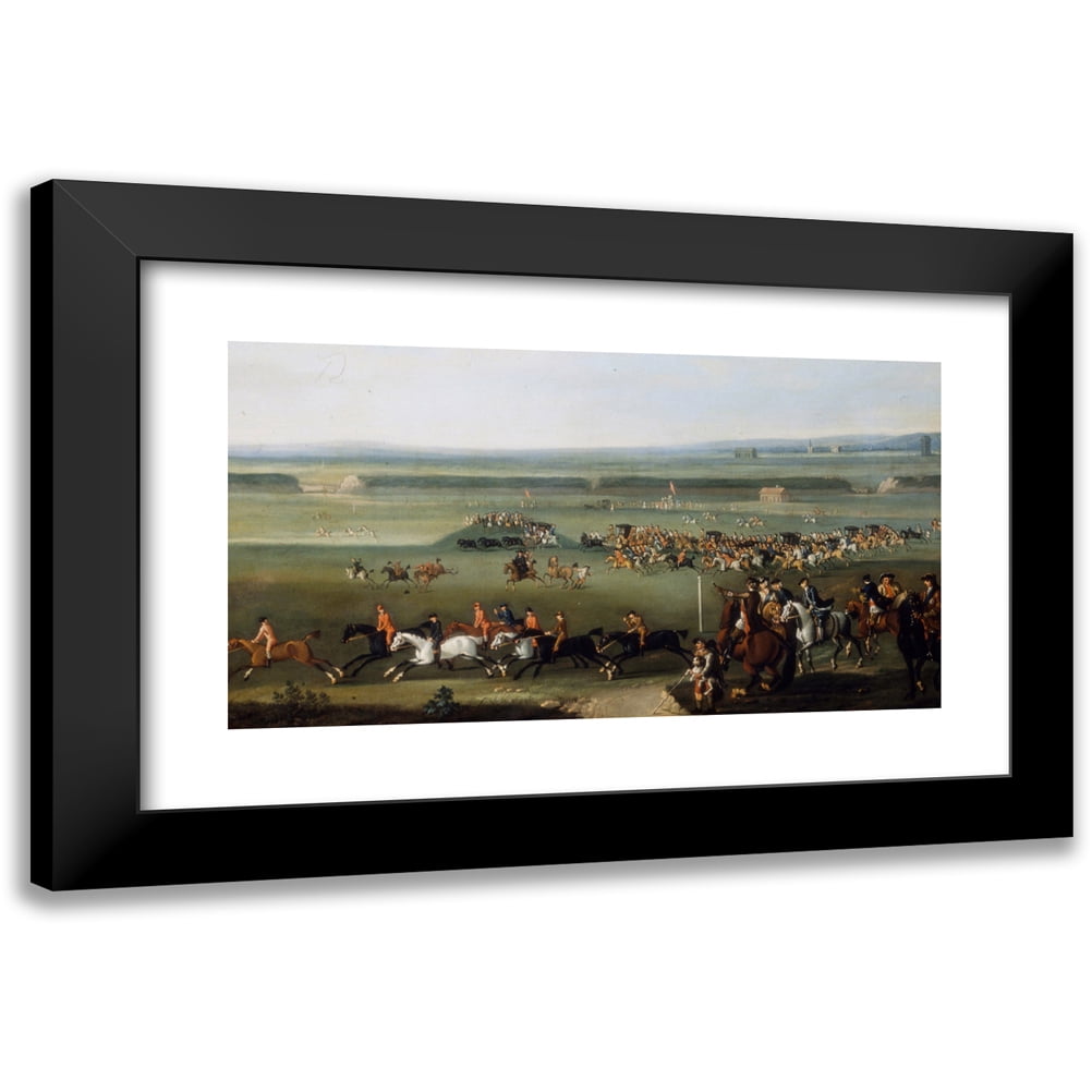 Circle of John Wootton 24x15 Black Modern Framed Museum Art Print