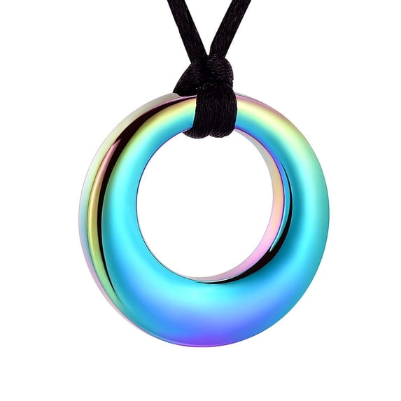 Circle of Life cremation jewellery urns for ashes keepsake urn necklace mini urns cremation jewelry for ashes- Color colorful