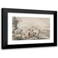 thumbnail image 1 of Circle of Moyses Matheusz van Uyttenbroeck 14x11 Black Modern Framed Museum Art Print Titled - Mercury And&nbsp;Battus (17th&nbsp;Century), 1 of 5