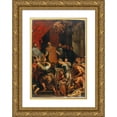 thumbnail image 1 of Circle of Peter Paul Rubens 18x24 Gold Ornate Framed and Double Matted Museum Art Print Titled - The Miracles of Saint Ignatius of Loyola, 1 of 4
