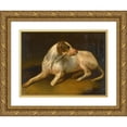 thumbnail image 1 of Circle of Sir Edwin Henry Landseer 24x19 Gold Ornate Framed and Double Matted Museum Art Print Titled - Alert, 1 of 4