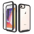 thumbnail image 1 of Circlemalls Case for IPhone SE 2020 Case, + Screen Protector 12 Feet Drop Test Shockproof Transparent Cover (Black), 1 of 1