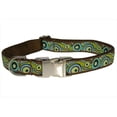 thumbnail image 1 of Circles And Waves Dog Collar, Green - Small, 1 of 1