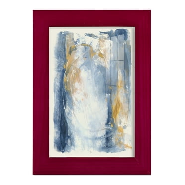 Circles & Dream I - Framed Print w/glass - Cherry Red