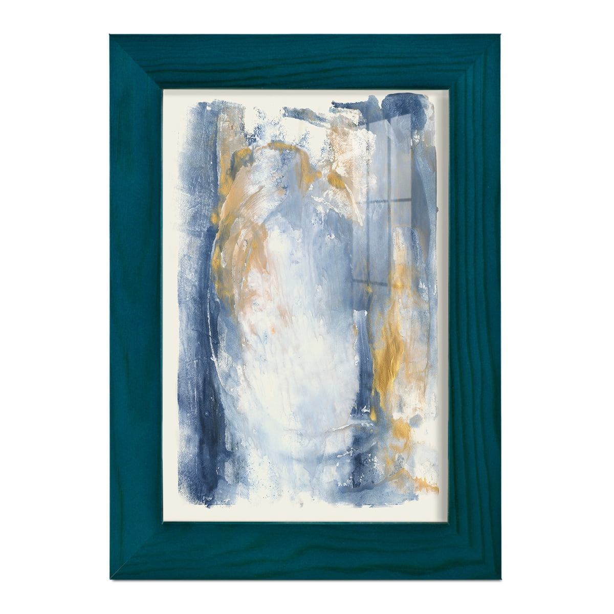 Circles & Dream I - Framed Print w/glass - Ocean Blue