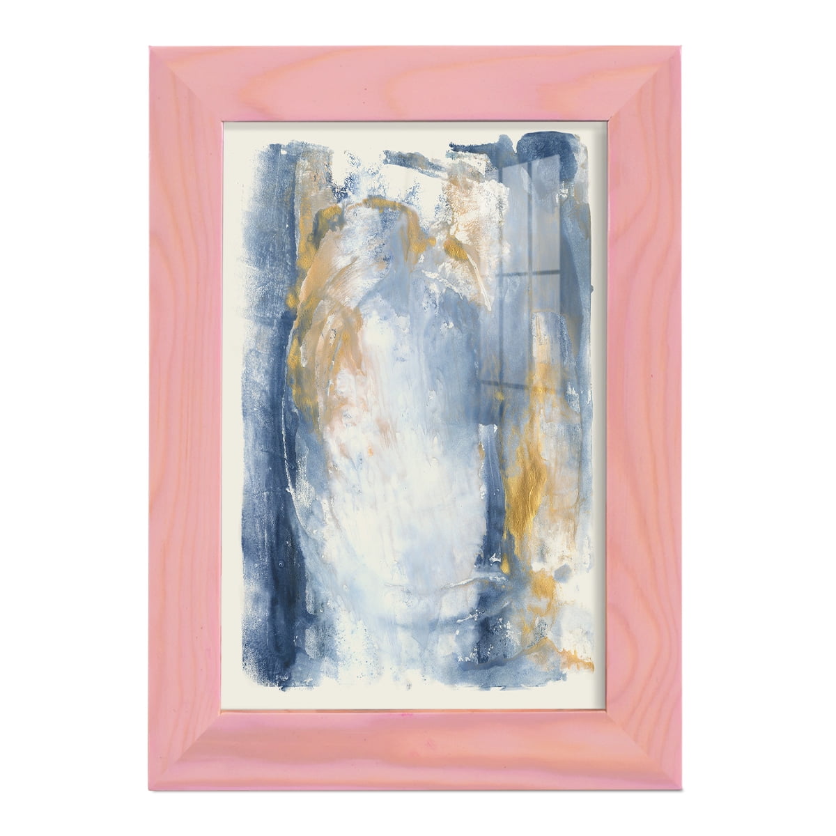 Circles & Dream I - Framed Print w/glass - Sunset Pink