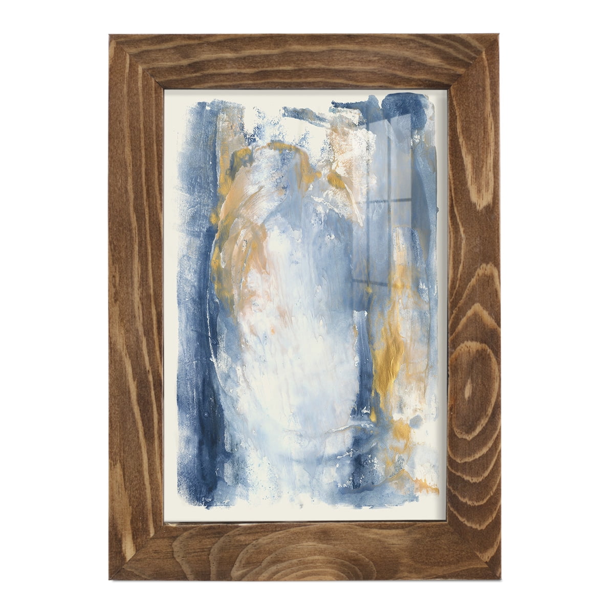 Circles & Dream I - Framed Print w/glass - Walnut