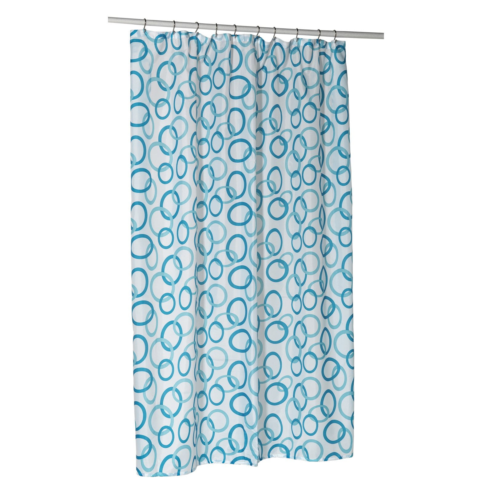 "Circles," Extra Long Polyester Shower Curtain Liner