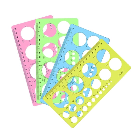 Circles Template Circles Ruler Circles Drawing Ruler Tool Circles Geometry Stencils for Building Formwork Drawing