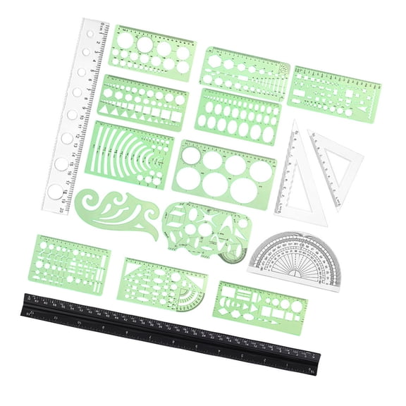 Circles Template Circles Ruler Circles Drawing Ruler Tool Circles Geometry Stencils for Building Formwork Drawing