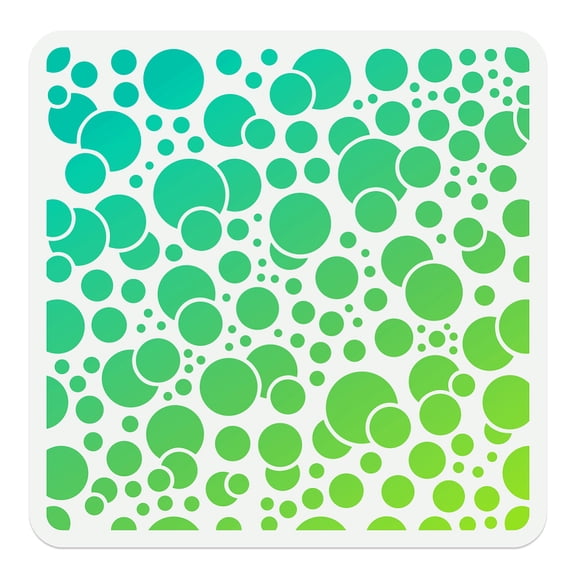 Circles Stencil for Painting 11.8"x 11.8" Reusable Splicing Circles Stencil Drawing Template DIY Craft Paint Template for Wall Home Decor Wood Burning Card Journal Canvas