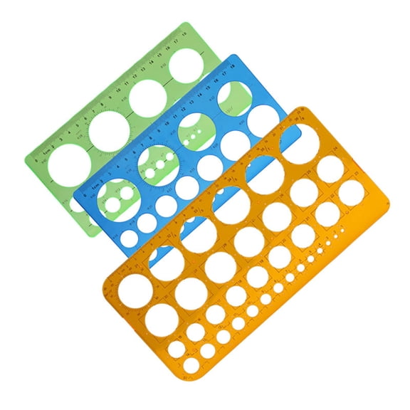 Circles Template Circles Ruler Circles Drawing Ruler Tool Circles Geometry Stencils for Building Formwork Drawing