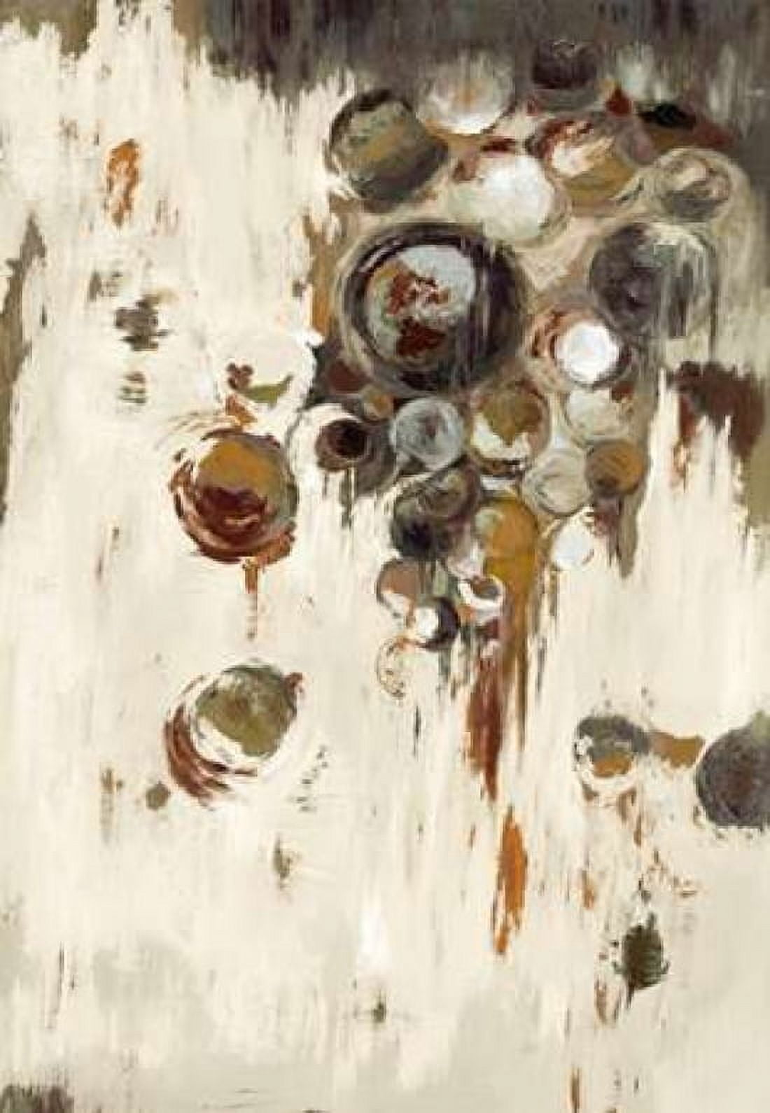 Circles in Brown Canvas Art - Art Atelier Alliance (20 x 28)