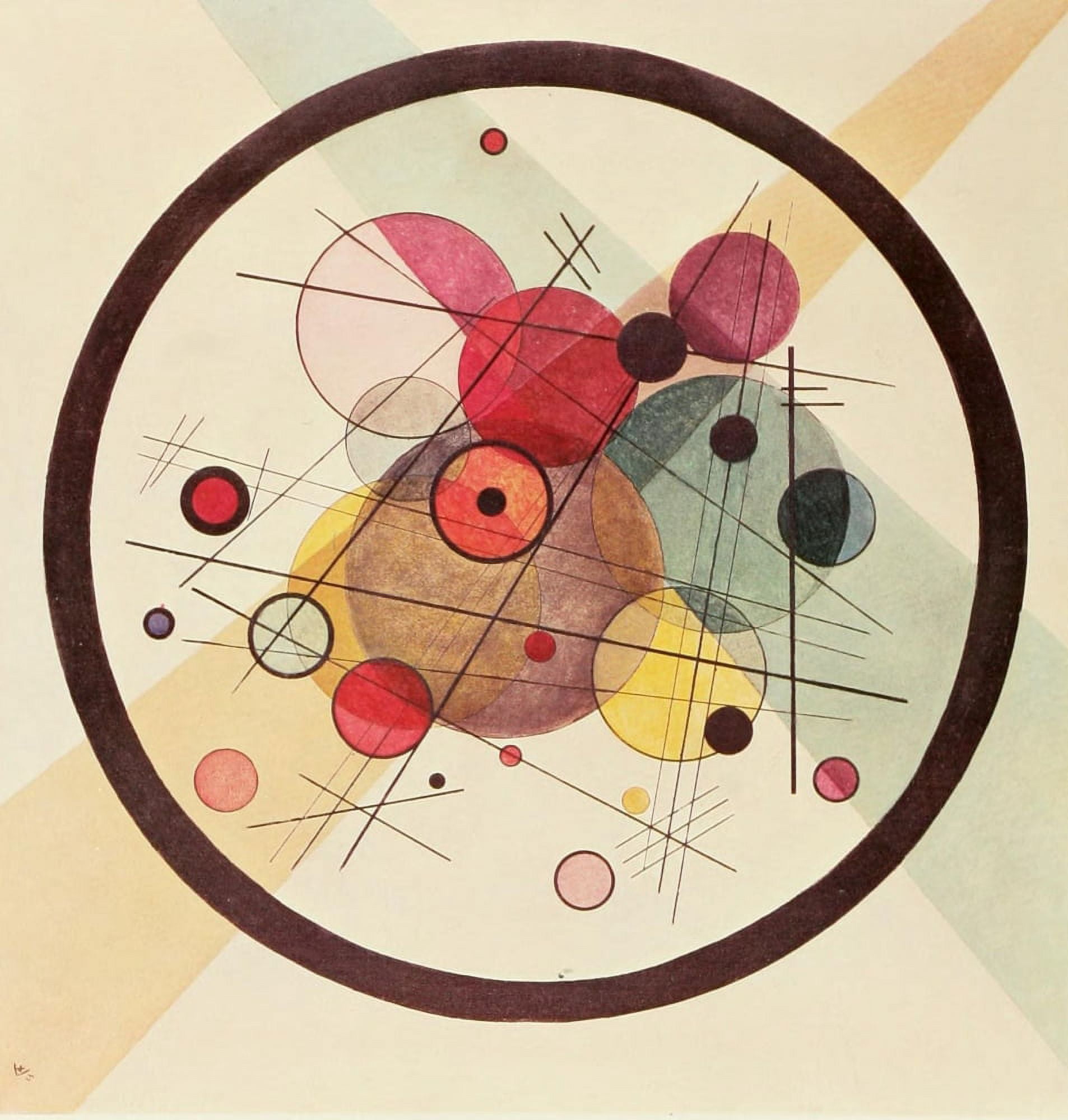 Circles in a Circle 1923 Canvas Art - Wassily Kandinsky (18 x 24)