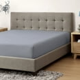 thumbnail image 1 of CirclesHome Queen Size Poly Cotton Sateen Fitted Sheet - Ultra Soft and Comfortable Bed Linen Sheet - Protects Mattress from Dirt, Dust, and Debris - Skin Friendly and Breathable., 1 of 10
