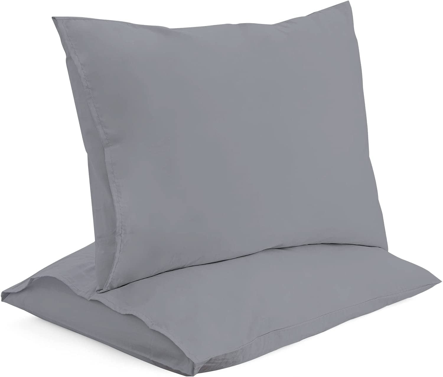 CirclesHome Pillow Cases Queen Size Dark Gray Pillow Covers Poly