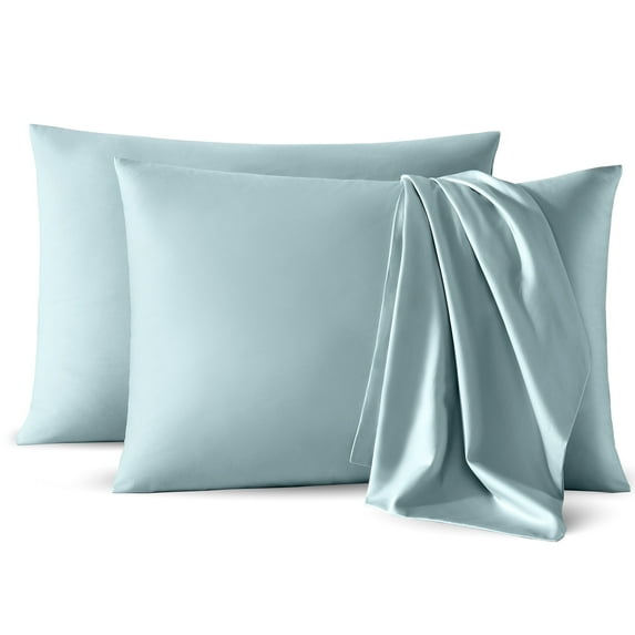 CirclesHome Pillow Cases Queen Size Sateen Cotton Pillowcases Soft and Comfortable Pillows Covers Creates Elegant and Sheen Shine for Your Pillow Protects from Dust, Dirt, and Stains.
