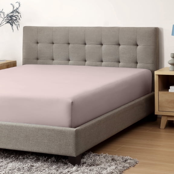 CirclesHome Cot Size (33 x 75) Poly Cotton Sateen Fitted Sheet - Ultra Soft and Comfortable Bed Linen Sheet - Protects Mattress from Dirt, Dust, and Debris - Skin Friendly and Breathable