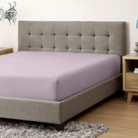 CirclesHome Twin Size Poly Cotton Sateen Fitted Sheet - Ultra Soft and Comfortable Bed Linen Sheet - Protects Mattress from Dirt, Dust, and Debris - Skin Friendly and Breathable.