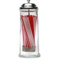 thumbnail image 1 of Circleware 06668/AM Circleware Clear Glass Straw Holder with Chrome Color lid /Straws Included, 1 of 3