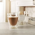 thumbnail image 1 of Circleware Thermax Double Wall Insulated Heat Resistant Espresso Latte Glasses Cappuccino Tea & Coffee Cups, 2-Piece Set,10.4oz., 1 of 7