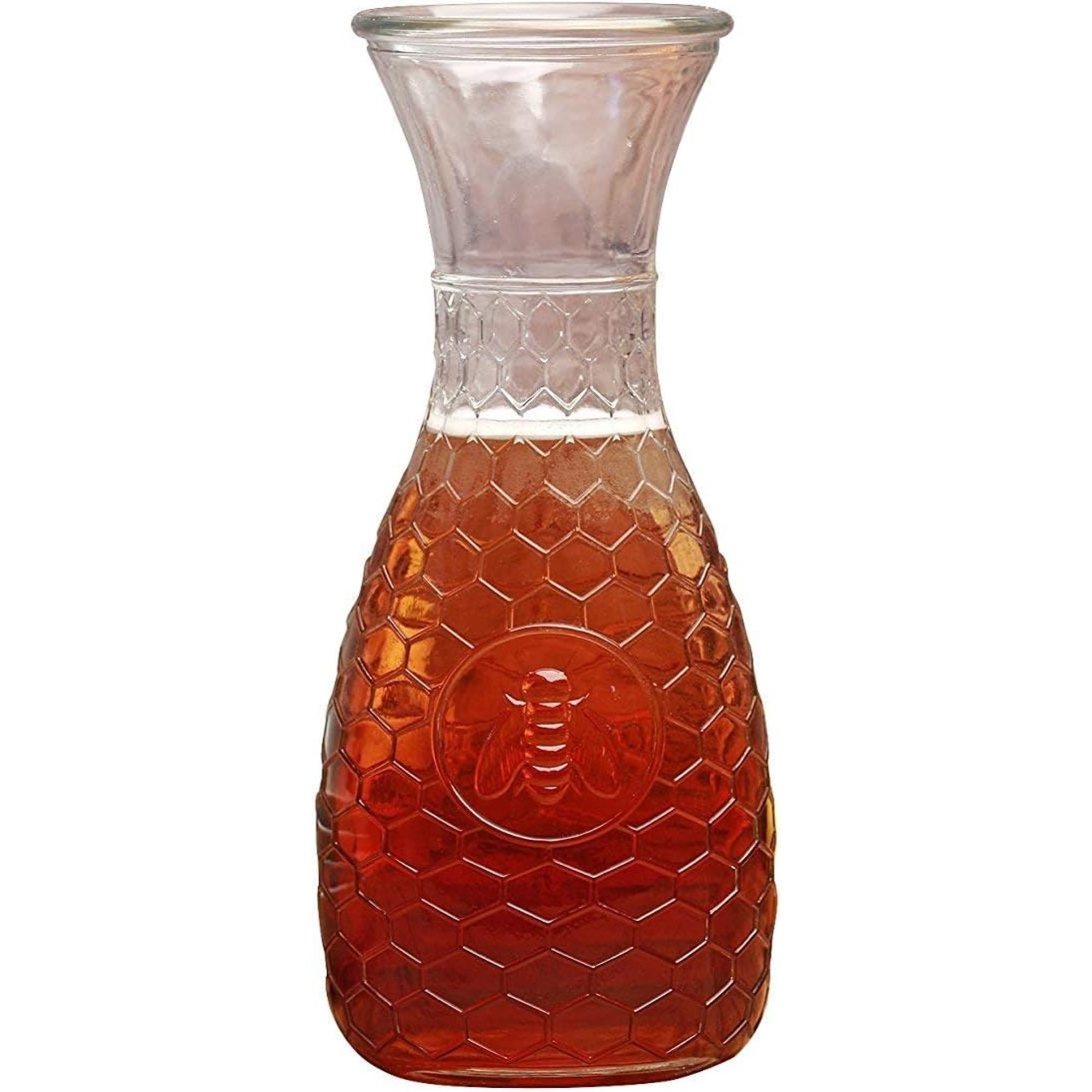 Simple Gate Pitcher Circleware Garden Gate Honey Bee, 1 Liter Glass Water Drink Pitcher ...