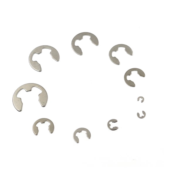 Circlip,Kit M1.5-10 Circlip Stainless Steel E-clip Buzhi E-clip Kit M1.5-10 120pcs 304 Stainless Set.