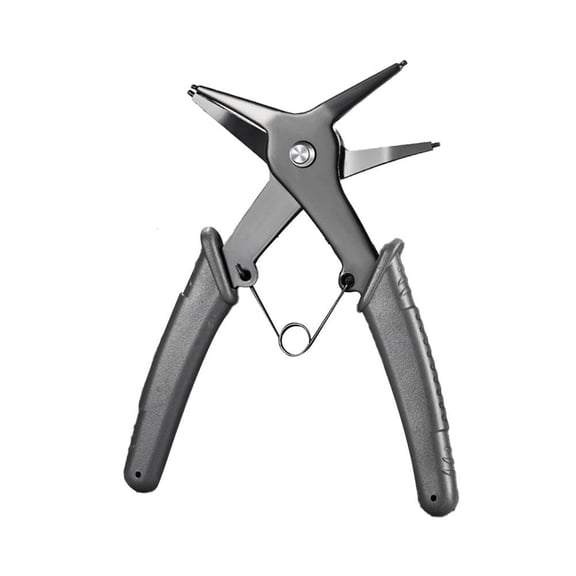 Circlip Pliers: 2-in-1 Multifunctional Crimp Tool for Installing and Removing Retaining Rings, Made of High Carbon Steel