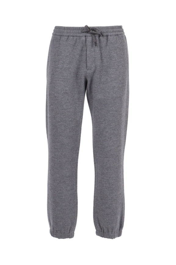 Cuffed Wool Trousers With Structured Fit (Men's)