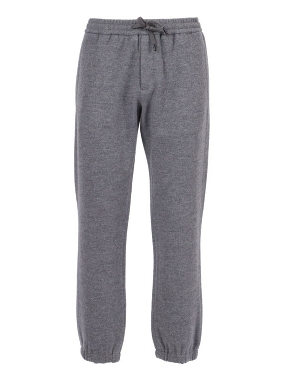 Cuffed Wool Trousers With Structured Fit (Men's)