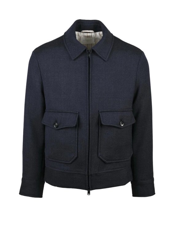 Midnight Blue Virgin Wool Jacket (Men's)