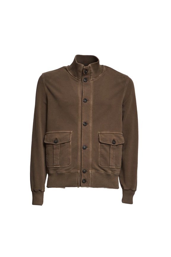 Pilot Fleece Button-Up Bomber Jacket (Men's)