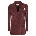 thumbnail image 1 of Circolo Double-Breasted Corduroy Blazer With Peak Lapels (Women's), 1 of 3
