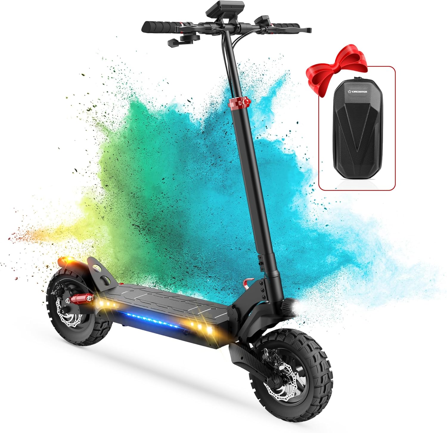 Circooter Electric Scooter for Adult, 1600W/800W Motor, 28 Mph Top