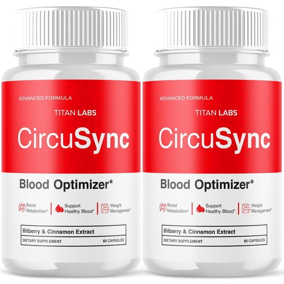 CircuSync Capsules Advanced Formula Blood Support for Health and Wellness Circu Sync 120 Capsules