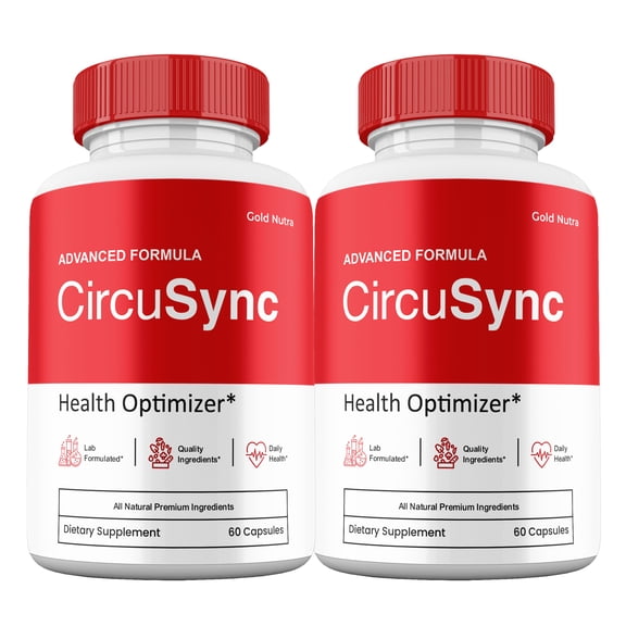 CircuSync Capsules, Circu Sync Pills Circulation Support Supplement Maximum Strength All Natural, 30 Day Supply (2 Pack)