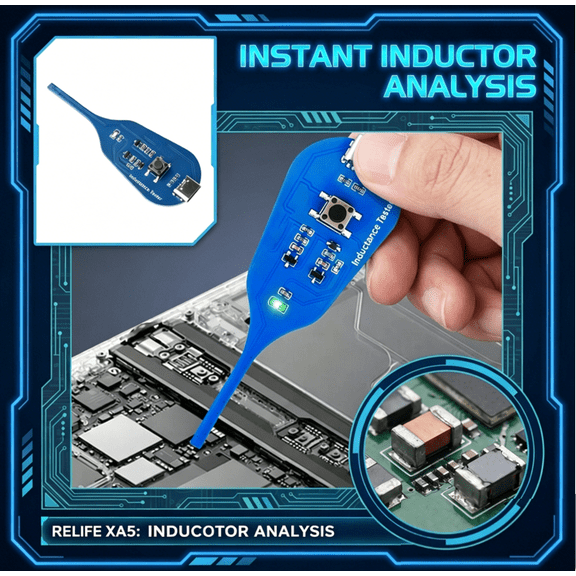 Circuit Board Fault Detector, Inductance and Coil Testing Device, Electromagnetic Induction Inspection Tool for Computer and Phone Repair