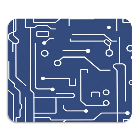 Circuit Board Pattern Diatomaceous Earth Water Absorbent Mat, Anti-Slip Rubber Backing, 23.6" x 19.7"