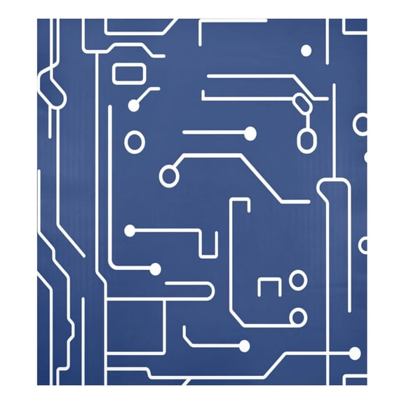 Circuit Board Pattern Magnetic Dishwasher Decal 23''x26'' Easy to Clean Single Sided Print